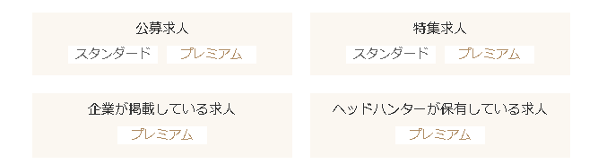 ビズリーチ2つの利用プラン