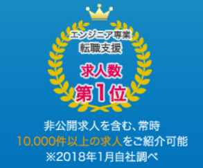 業界No.1の求人数!常時10,000件以上の求人を保有